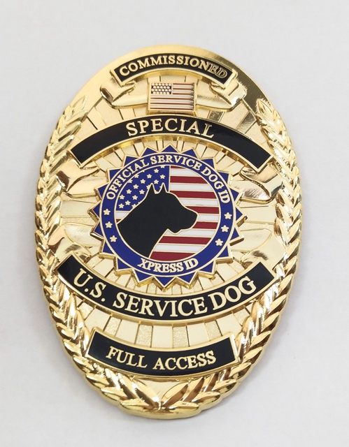 Custom made Police badge Gold
